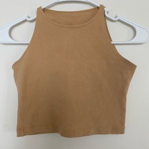 American Apparel Nude/Tan Crop Top Size M